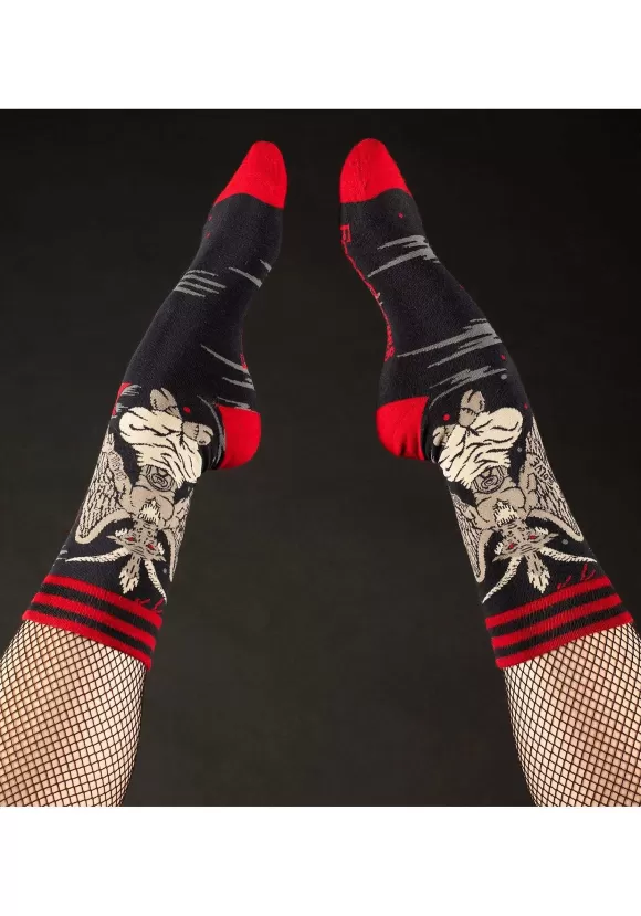 Best Sale FootClothes Evil Af Baphomet Socks For Adults