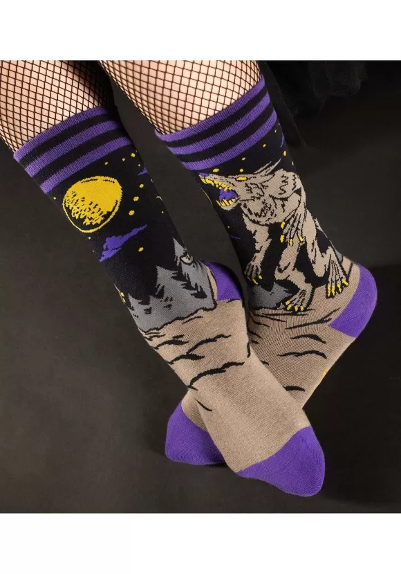 Cheap FootClothes Evil Werewolf Socks