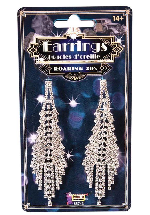 Clearance Forum Novelties, Inc Fancy Flapper Costume Earrings