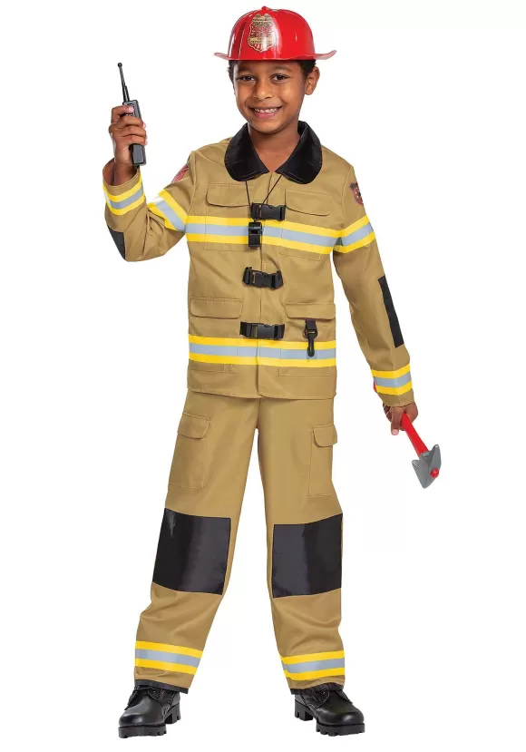 Cheap Disguise Firefighter Prestige Costume For Kids