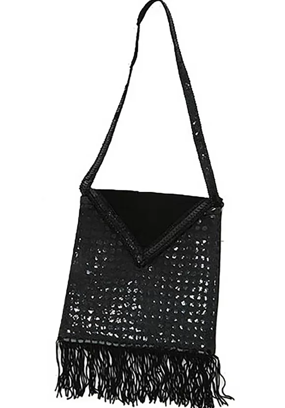 Fashion FUN Costumes Flapper Black Sequined Purse