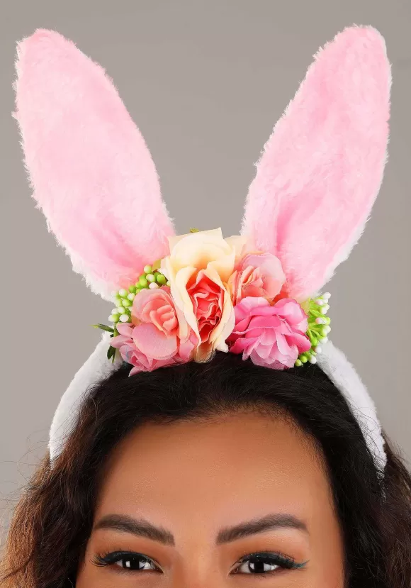 Outlet FUN Costumes Floral Bunny Ears Costume Headband Accessory