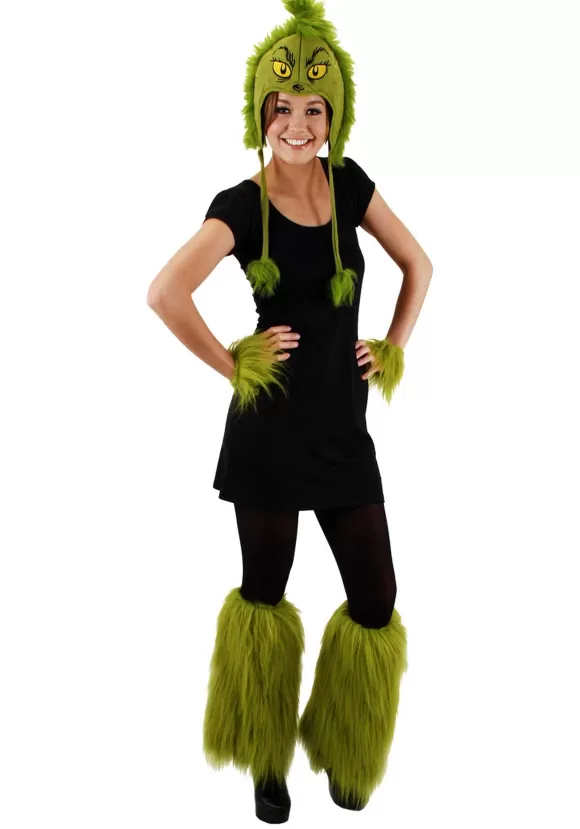 Discount FUN Costumes Fuzzy Grinch Leg Warmers