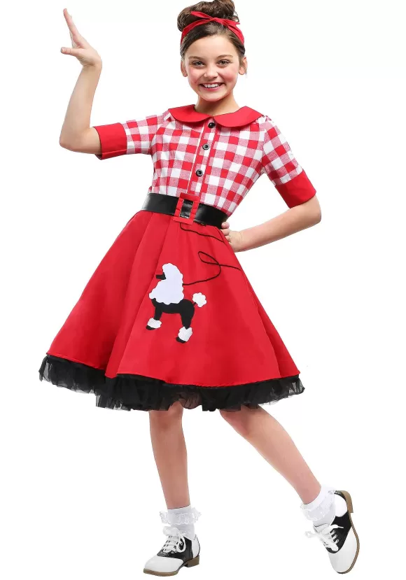 Cheap FUN Costumes Girl'S 50'S Sock Hop Darling Costume Dress