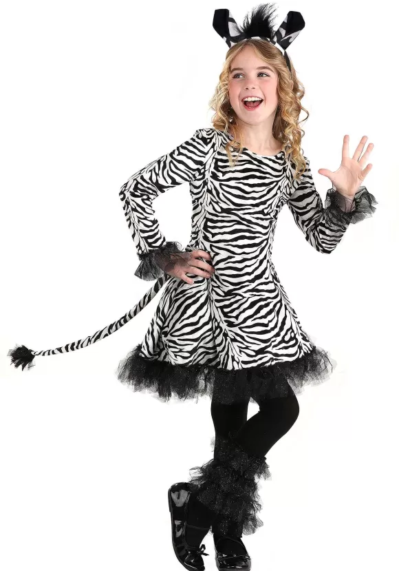 Best FUN Costumes Girl'S Dazzling Zebra Costume Dress