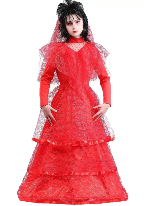 Best FUN Costumes Girl'S Gothic Red Wedding Dress Costume