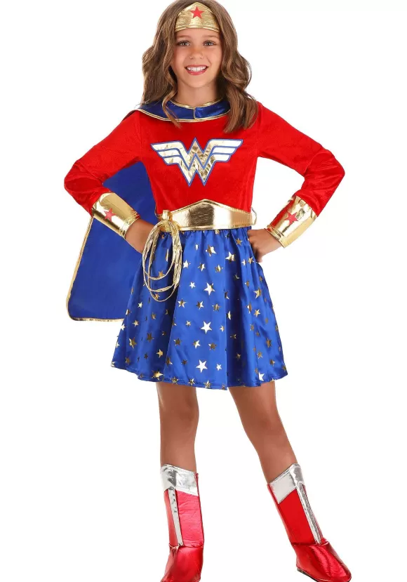 Outlet Jerry Leigh Girl'S Long Sleeve Dress Wonder Woman Costume