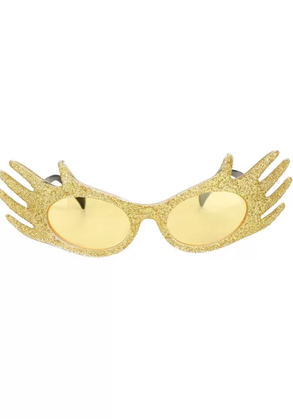 Hot FUN Costumes Glitter And Gold Hands Glasses