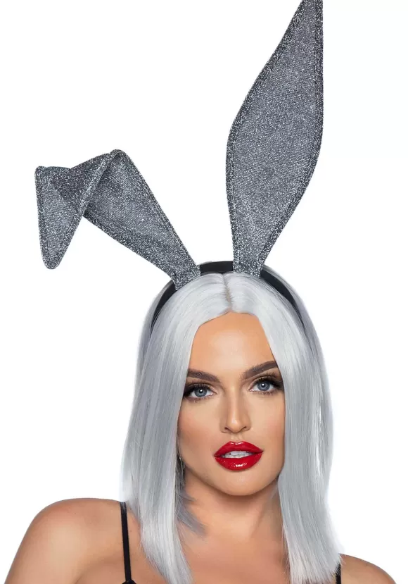 Hot Leg Avenue Glittery Bunny Ear Headband For Women