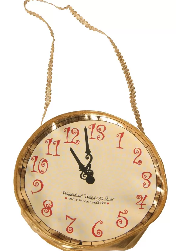 Shop FUN Costumes Gold Alice Clock Purse