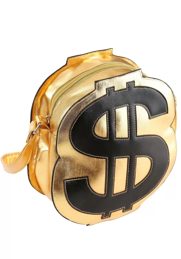 Cheap FUN Costumes Gold Dollar Sign Costume Purse