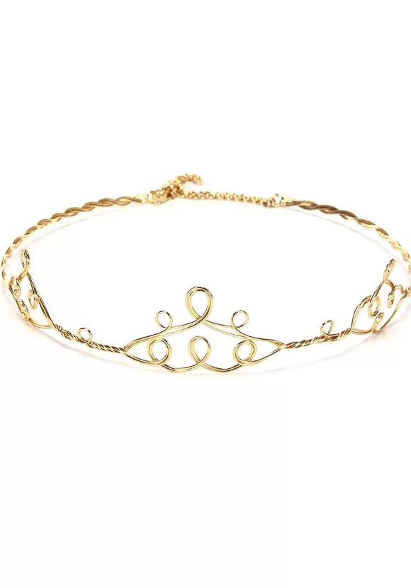 Cheap FUN Costumes Gold Peak Circlet Adjustable Crown