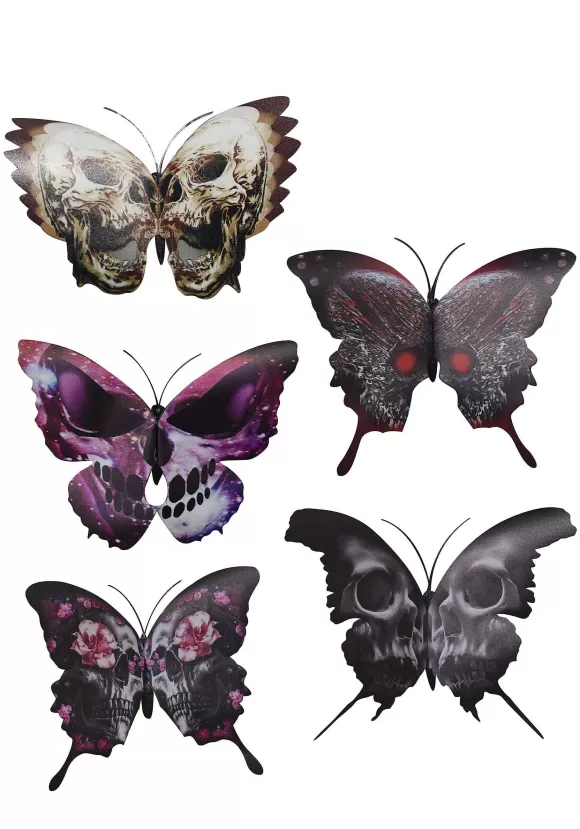 Discount Sunstar Industries Gothic 4 Inch Butterfly 5 Pack Clip Set