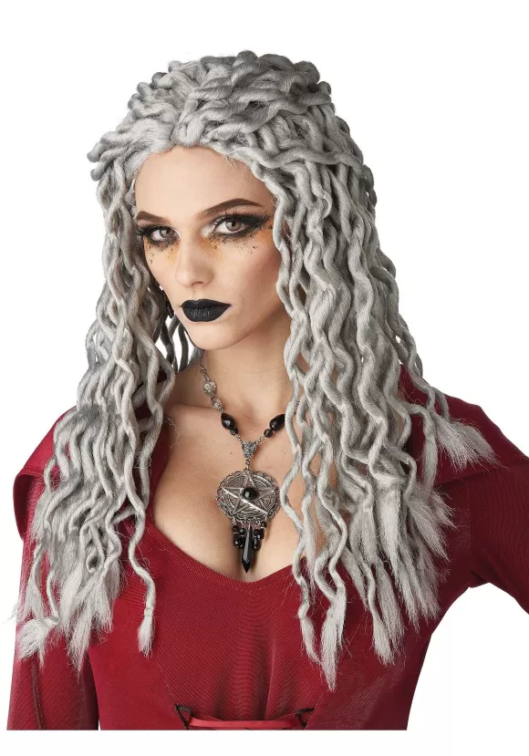 Sale California Costume Collection Gray Crinkle Braids Wig