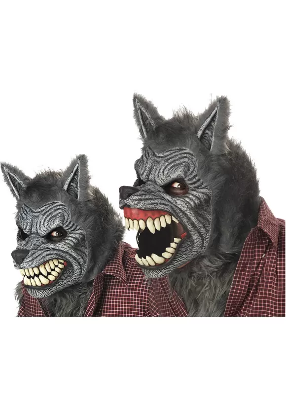 Discount California Costume Collection Gray Werewolf Ani-Motion Mask