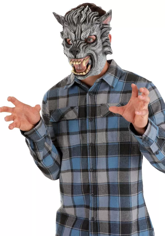 Discount FUN Costumes Gray Wolf Mask For Adults