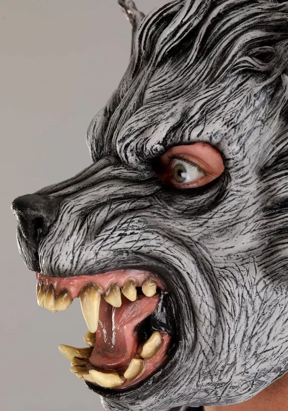 Discount FUN Costumes Gray Wolf Mask For Adults