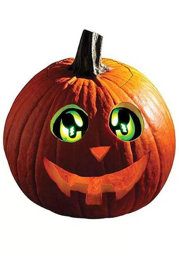 Fashion Fun World Green Eerie Light Up Pumpkin Eyes Kit