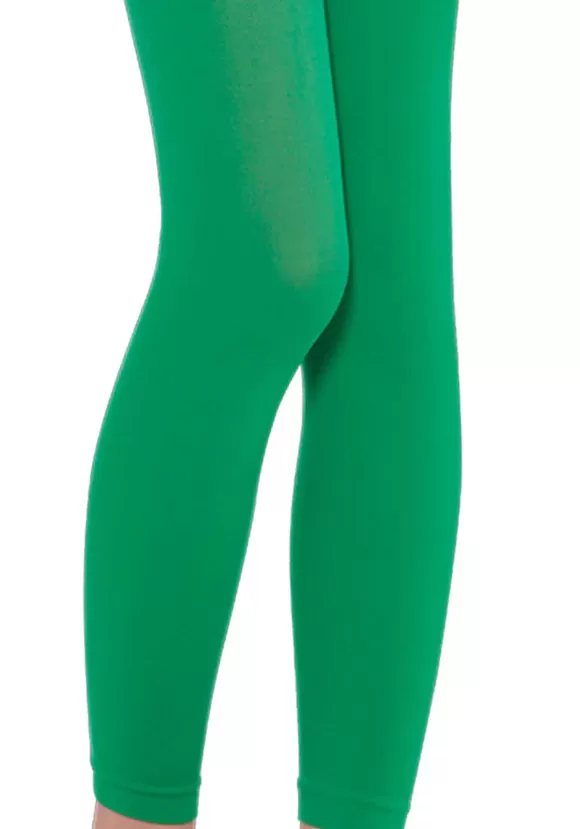 Clearance Amscan Green Girl'S Footless Tights