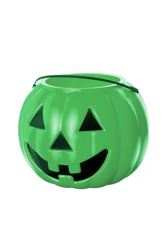 New MOM Green Trick Or Treat Pumpkin Bucket