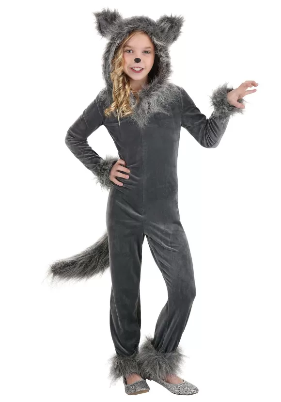 Fashion FUN Costumes Grey Wolf Costume For Girls