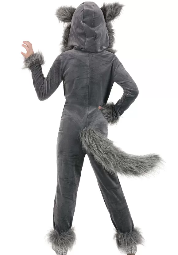 Fashion FUN Costumes Grey Wolf Costume For Girls