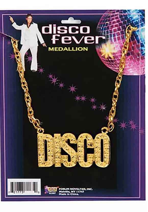 Cheap Forum Novelties, Inc Groovy Gold Disco Necklace