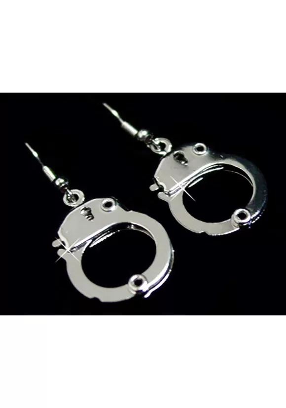 Store Western Fashion Handcuff Costume Earrings