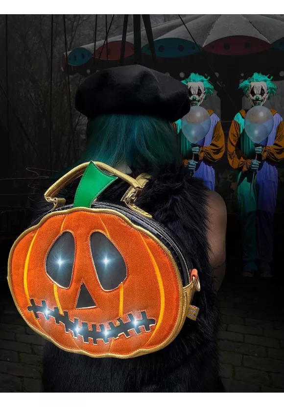 Online Irregular Choice Happy Hauntings Pumpkin Backpack