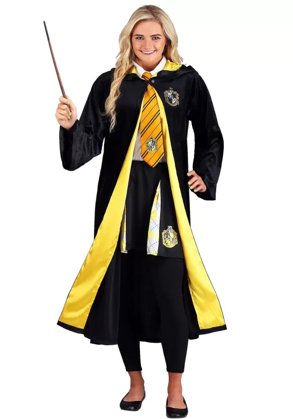 Cheap Jerry Leigh Harry Potter Deluxe Hufflepuff Robe Costume For Adults