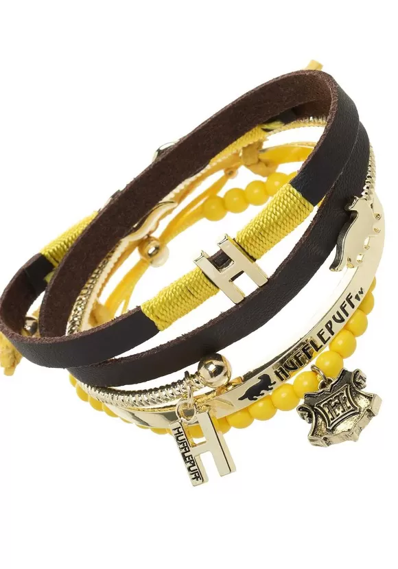 Cheap Bioworld Merchandising / Independent Sales Harry Potter Hufflepuff Arm Party Jewelry Bracelet Set