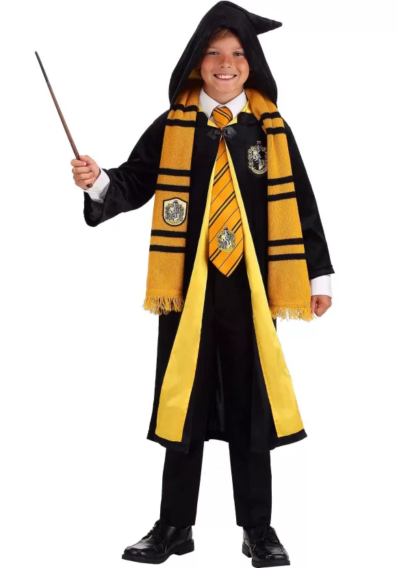 Cheap Jerry Leigh Harry Potter Kids Deluxe Hufflepuff Robe Costume