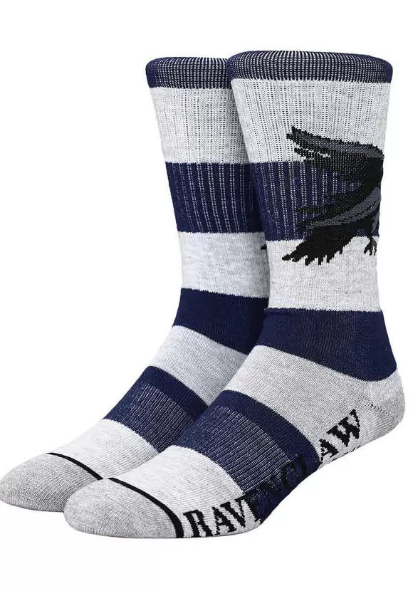 Sale Bioworld Merchandising / Independent Sales Harry Potter Ravenclaw Rugby Stripe Crew Socks