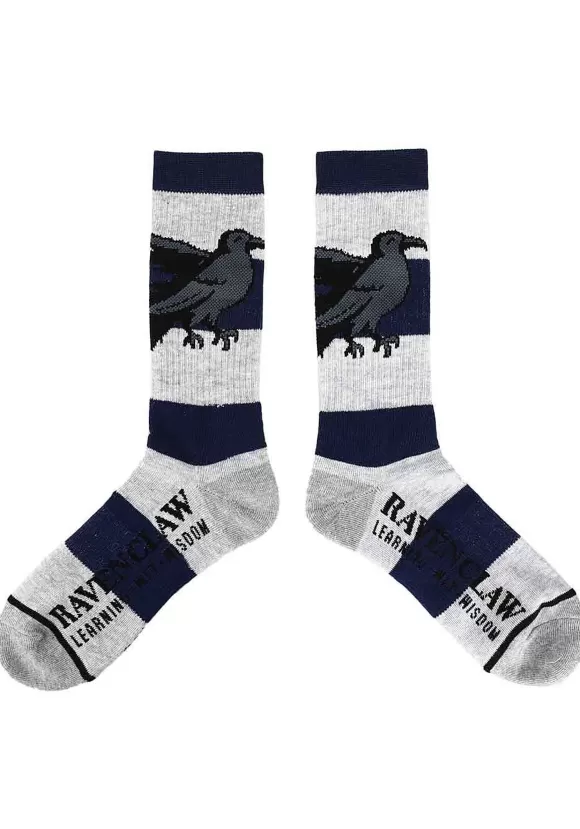 Sale Bioworld Merchandising / Independent Sales Harry Potter Ravenclaw Rugby Stripe Crew Socks