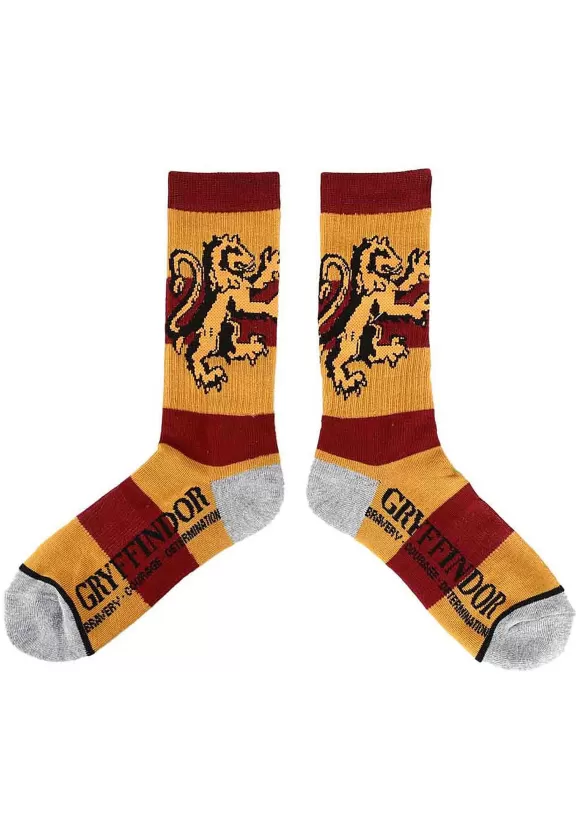 Cheap Bioworld Merchandising / Independent Sales Harry Potter Rugby Stripe Gryffindor Crew Socks