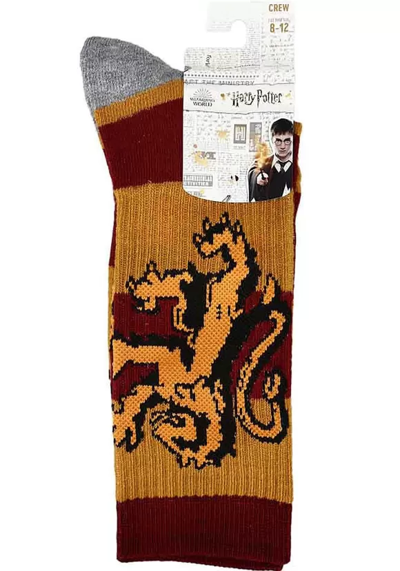 Cheap Bioworld Merchandising / Independent Sales Harry Potter Rugby Stripe Gryffindor Crew Socks