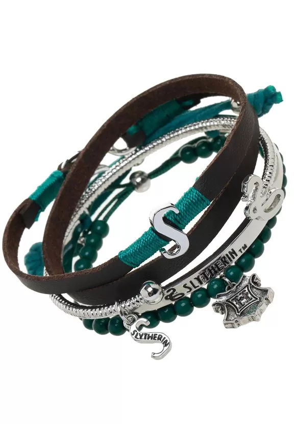 Fashion Bioworld Merchandising / Independent Sales Harry Potter Slytherin Arm Party Bracelet Set