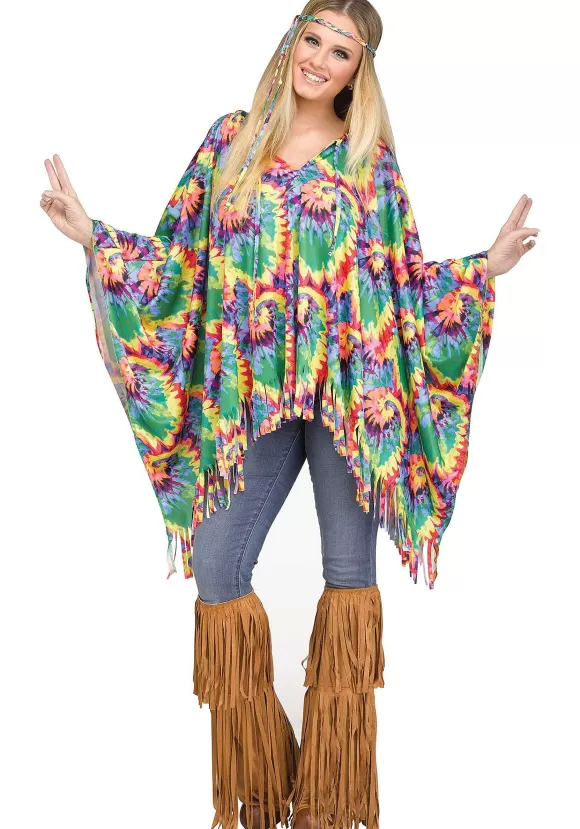 Shop Fun World Hippie Poncho Costume For Women