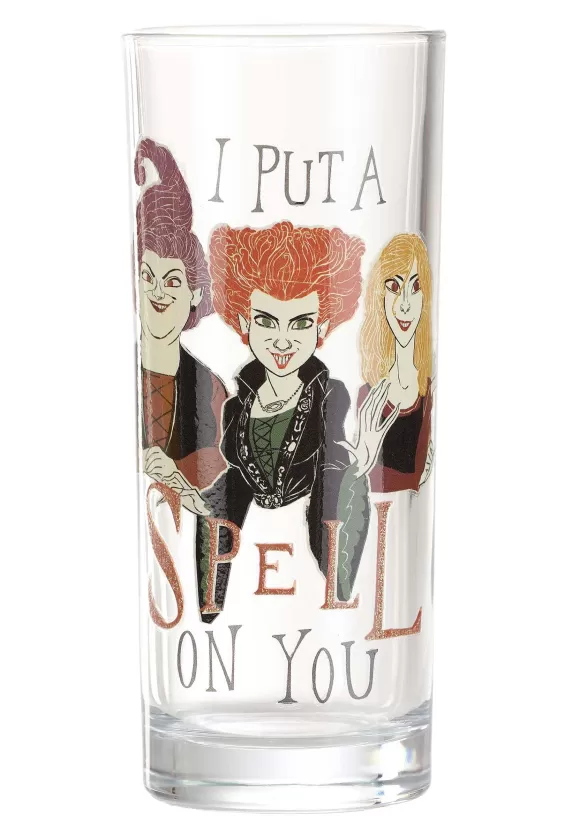 Sale Silver Buffalo Hocus Pocus Glitter Glass Tumbler Set