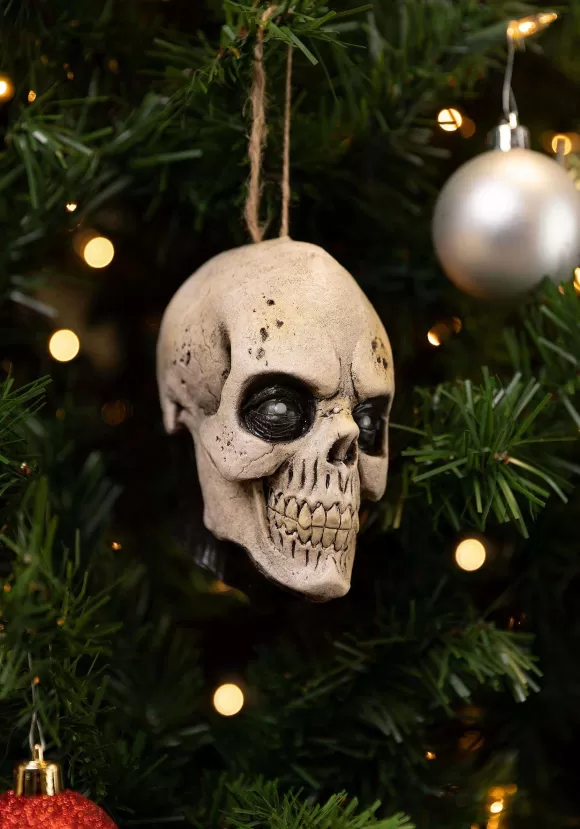 Cheap FUN Costumes Horror Antic Skull Tree Ornament