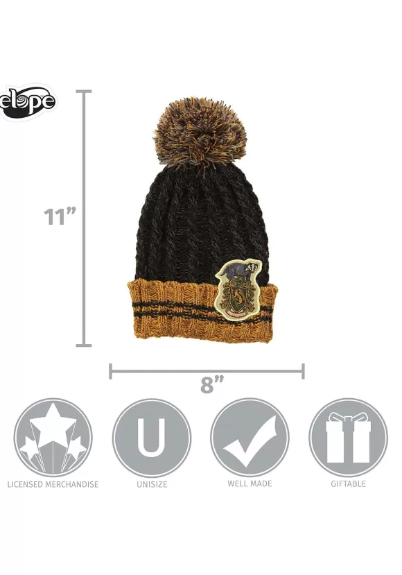 Flash Sale FUN Costumes Hufflepuff Heathered Pom Warm Beanie