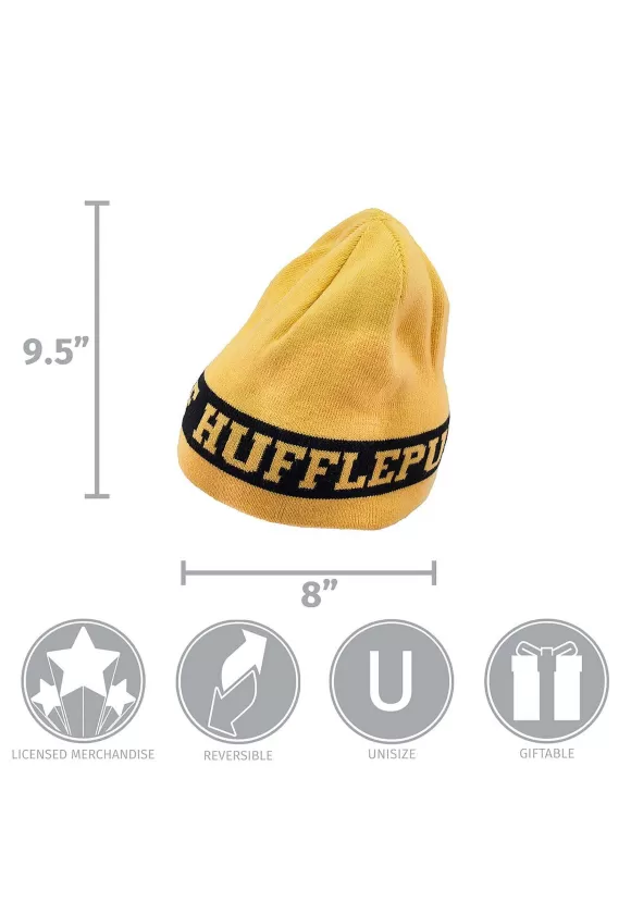 New FUN Costumes Hufflepuff Reversible Warm Knit Beanie