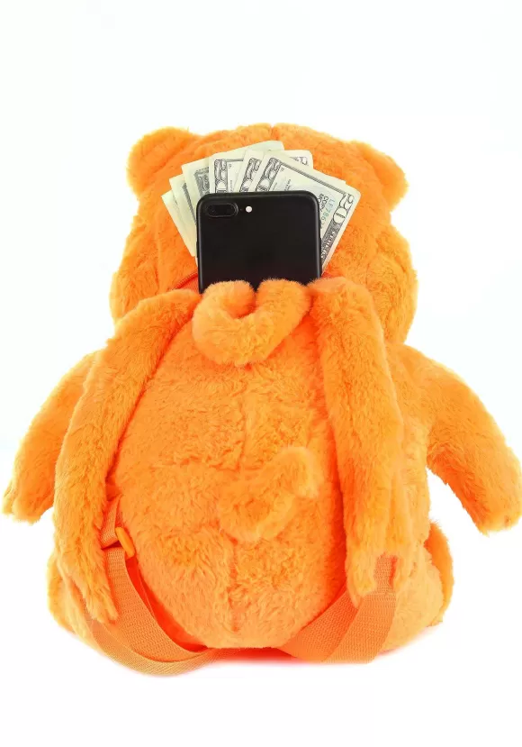 Shop Hasbro Hungry Hungry Hippos Orange Plush Backpack