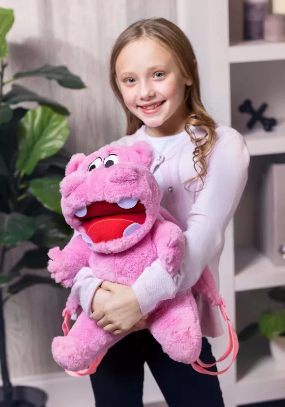 Online Hasbro Hungry Hungry Hippos Pink Plush Backpack