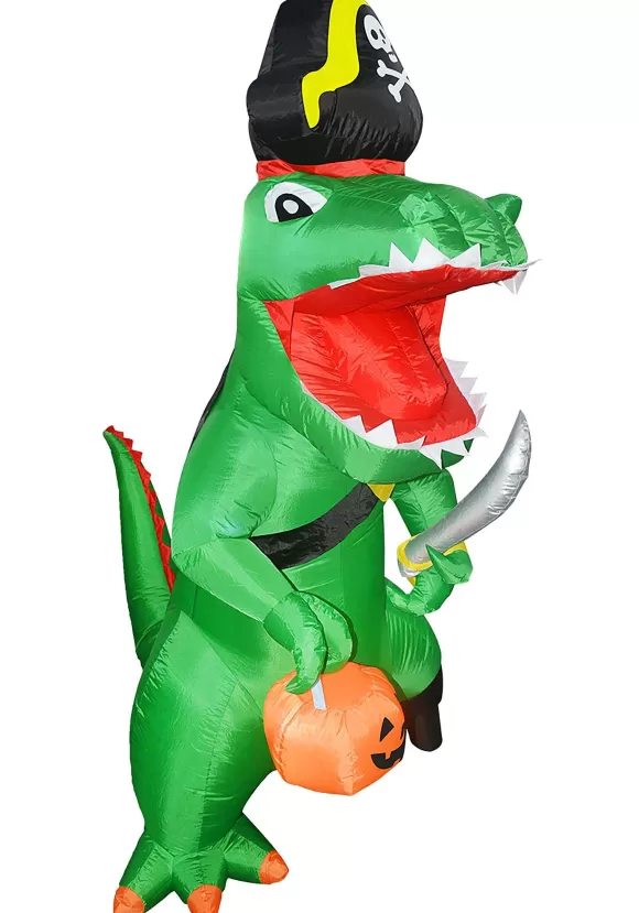 Hot Goosh Inc. Inflatable 7 Foot Pirate Dinosaur Decoration