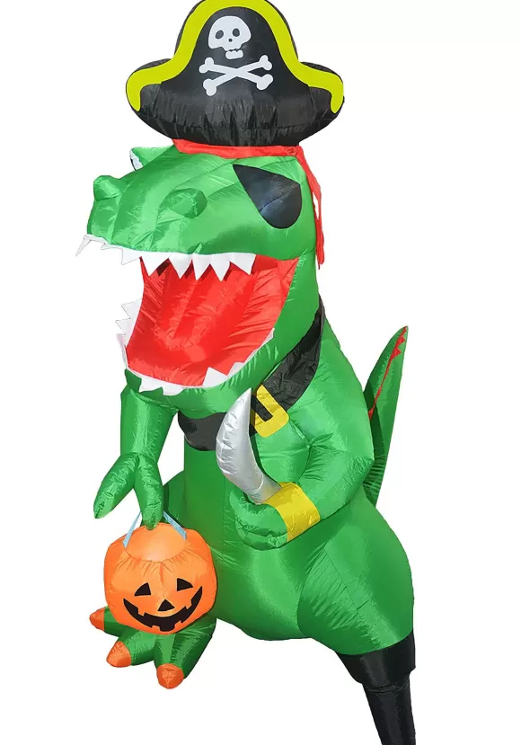 Hot Goosh Inc. Inflatable 7 Foot Pirate Dinosaur Decoration