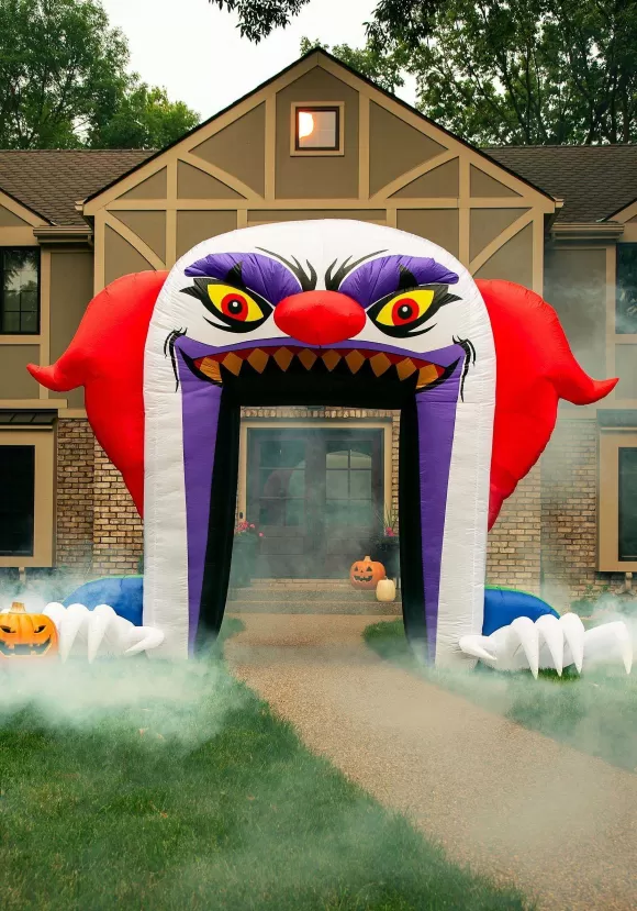 Hot FUN Costumes Inflatable Evil Clown Archway Decoration