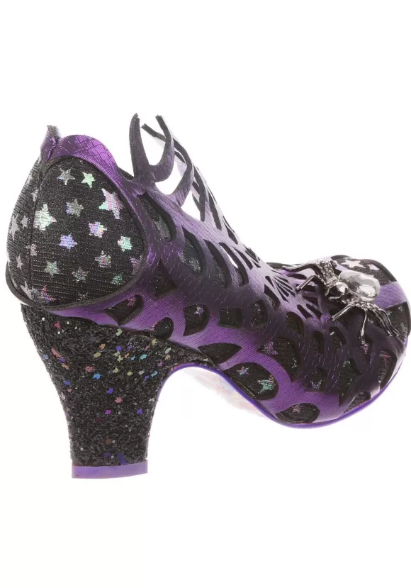 Flash Sale Irregular Choice Spider On The Web Purple Heels