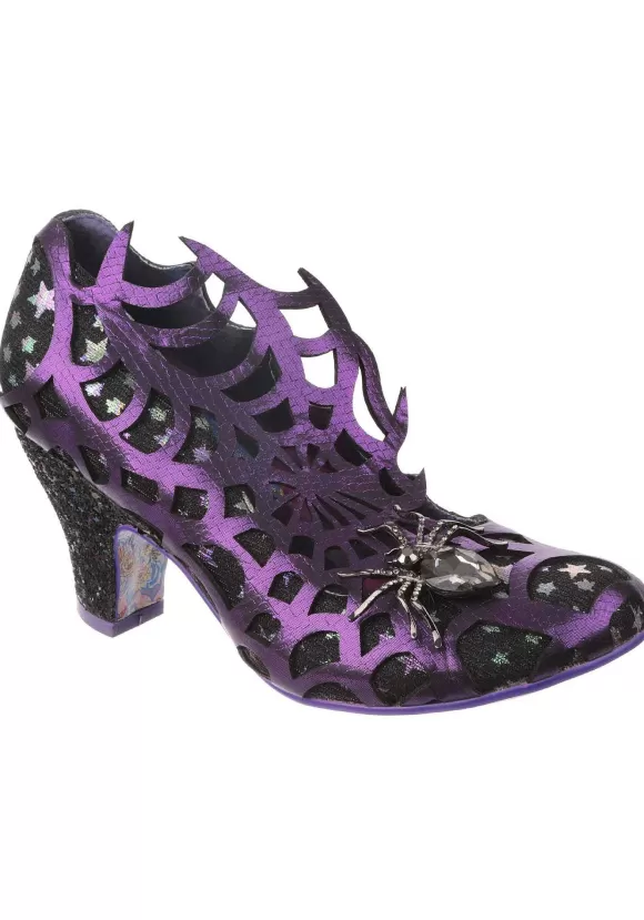 Flash Sale Irregular Choice Spider On The Web Purple Heels