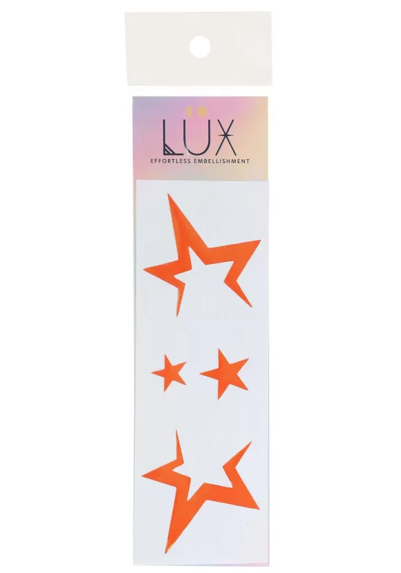 Sale Lux Jamstar Holographic Pink Flash Face Decals